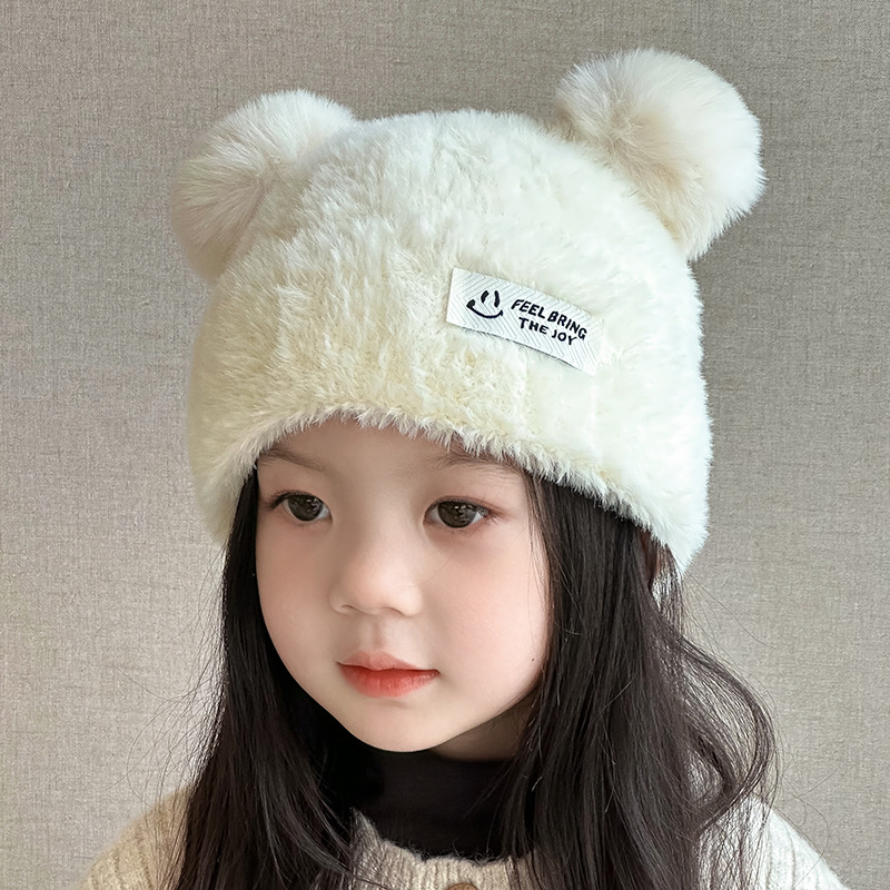 2024新款女童秋冬可爱公主护耳帽儿童保暖洋气多件套口罩耳罩两件套服装配饰详情21