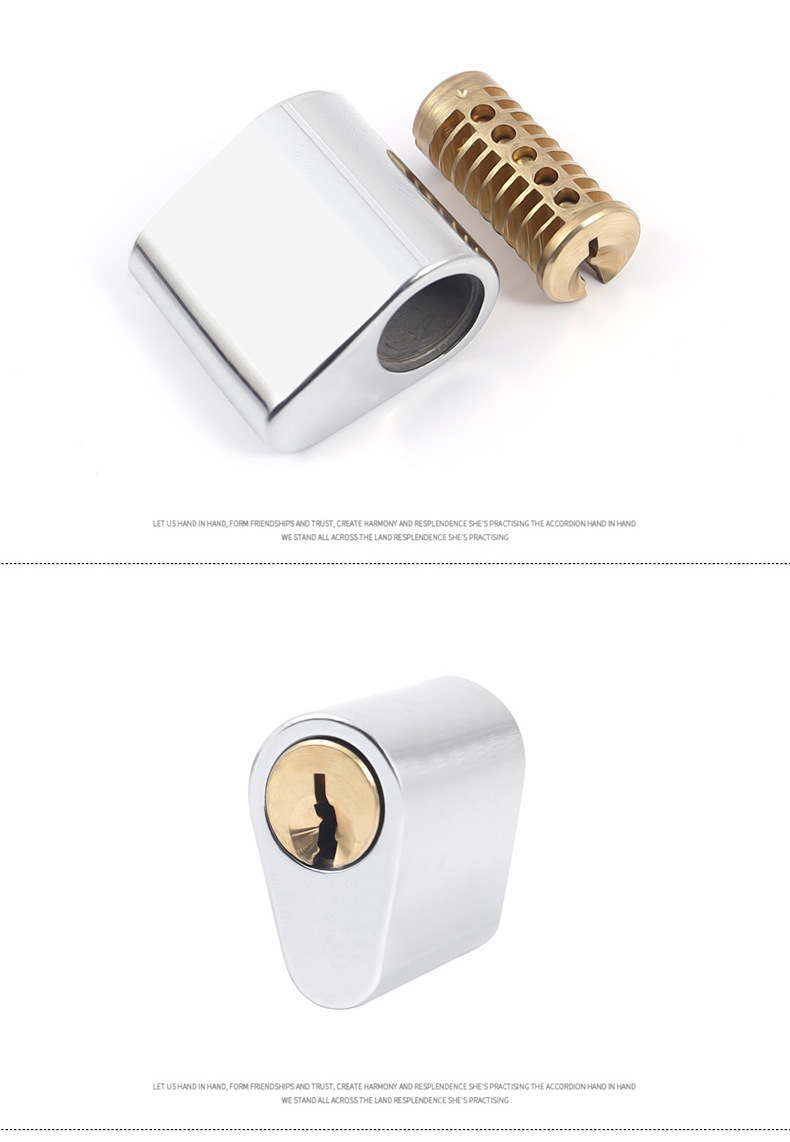 Fireproof door lock core, fire door lock core, pipe well lock, short lock core, safety door passage lock core, escape copper lock core pic 14