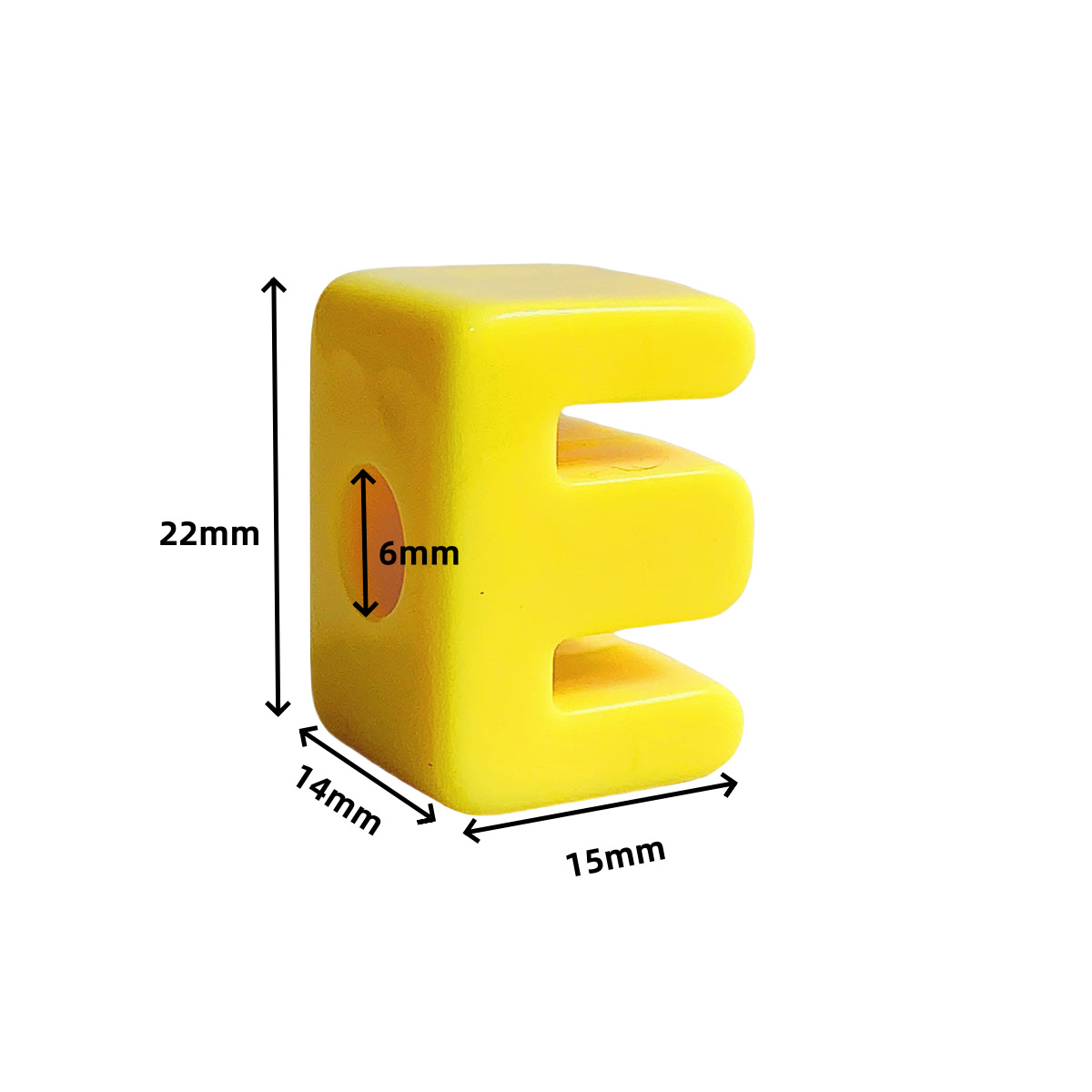 6mm acrylic English letter beads, macaron dopamine hand-strung beads, straight hole loose beads, mobile phone chain beads pic 2