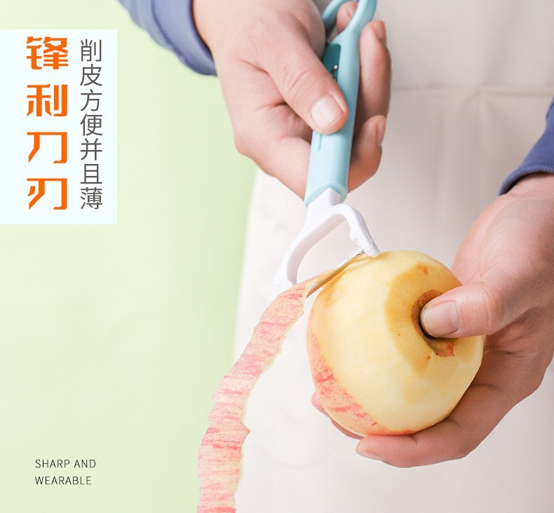 厂家直销11包邮三合一多用途削皮神器 不锈钢瓜刨水果刮皮刀 刨子削皮器 不诱钢材质耐用实用详情4