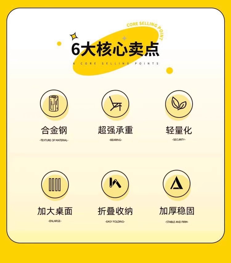 户外折叠桌椅套装休闲躺椅便携式靠背懒人多功能露营桌椅家用凳子详情2