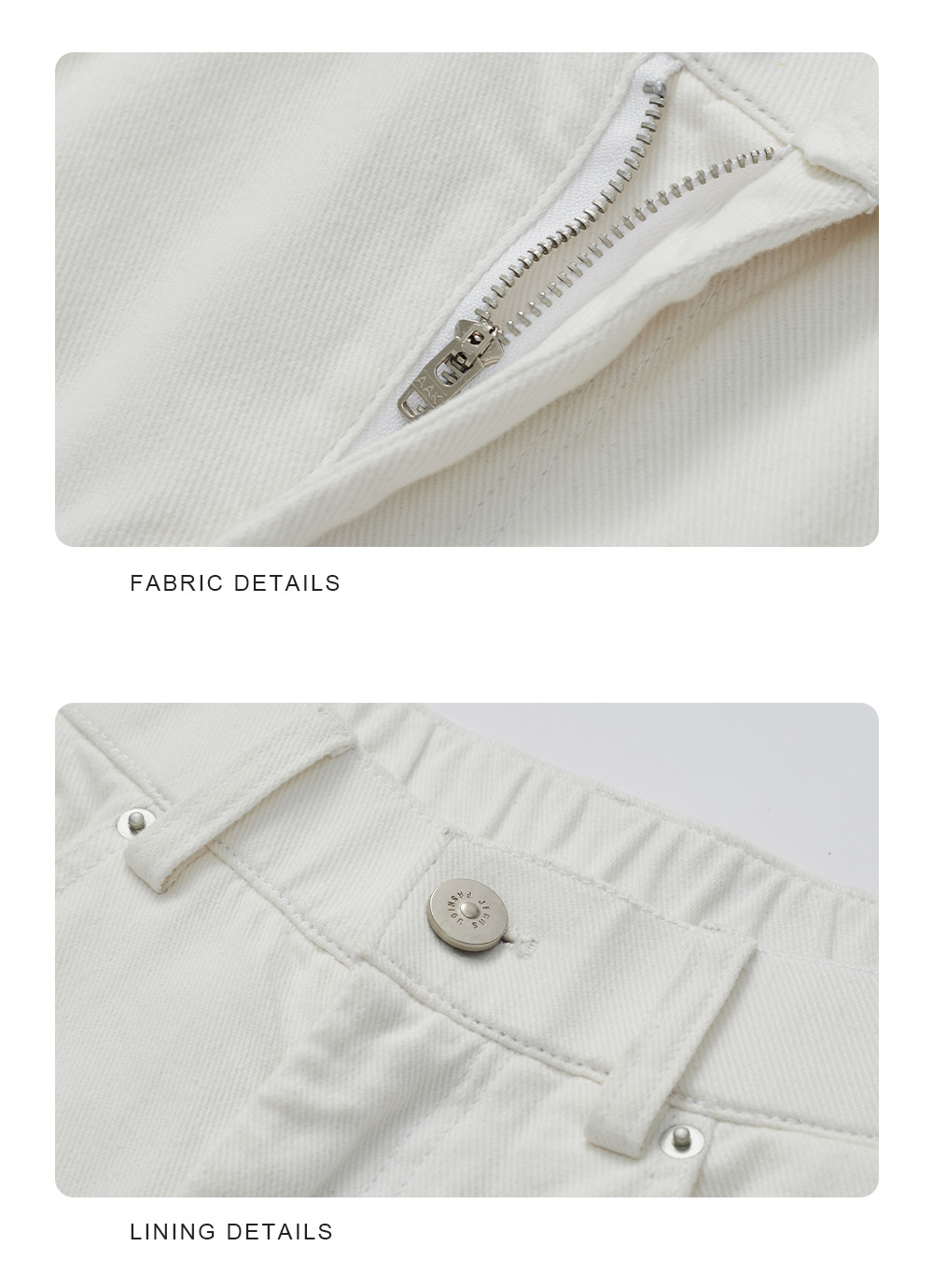 APO男装|高级感纯色直筒牛仔裤2024夏季重磅纯棉宽松阔腿休闲裤男 pic 13