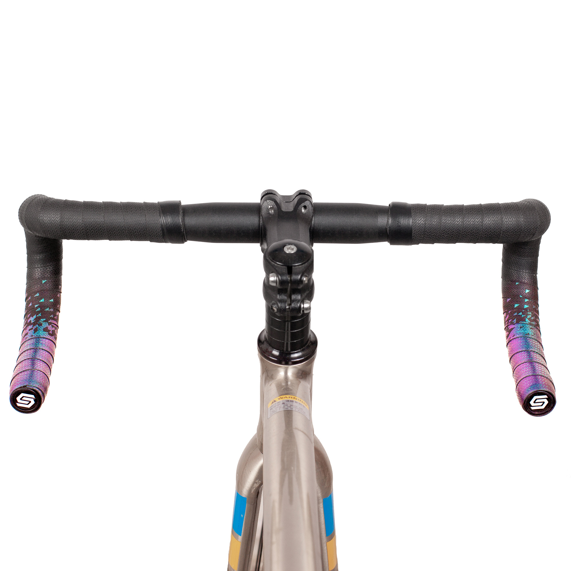 Cross-border gradient color road handlebars with anti-slip and shock-absorbing fixed flying two-color bicycle curved handlebars and leather breathable handlebars pic 16