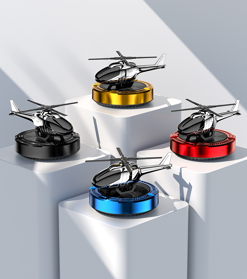 New cross-border car solar helicopter ornaments, car aromatherapy perfumes, tech-savvy car interior fragrances pic 10