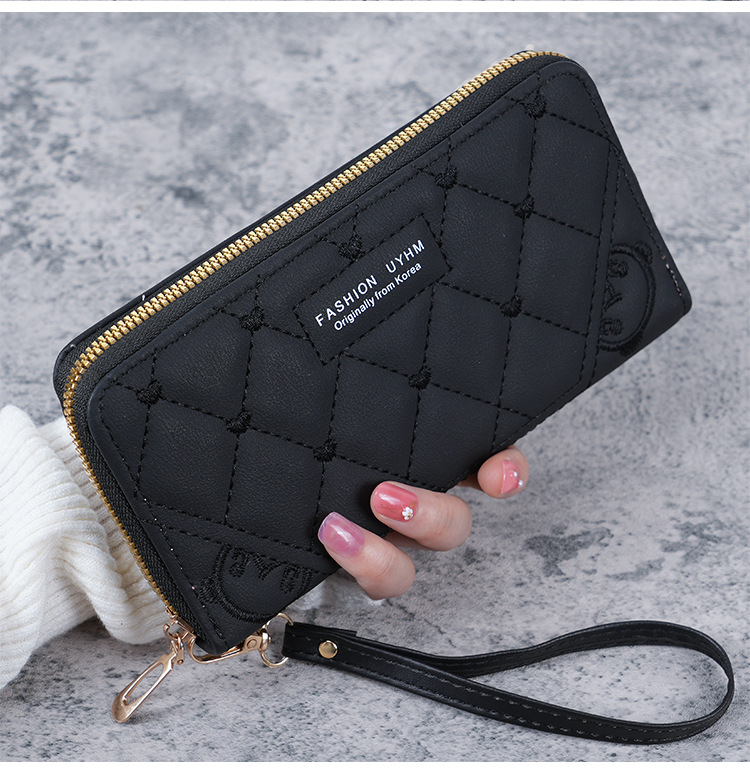 韩版2023新款手拿钱包女式长款拉链多功能百搭皮夹大容量手机钱夹详情15