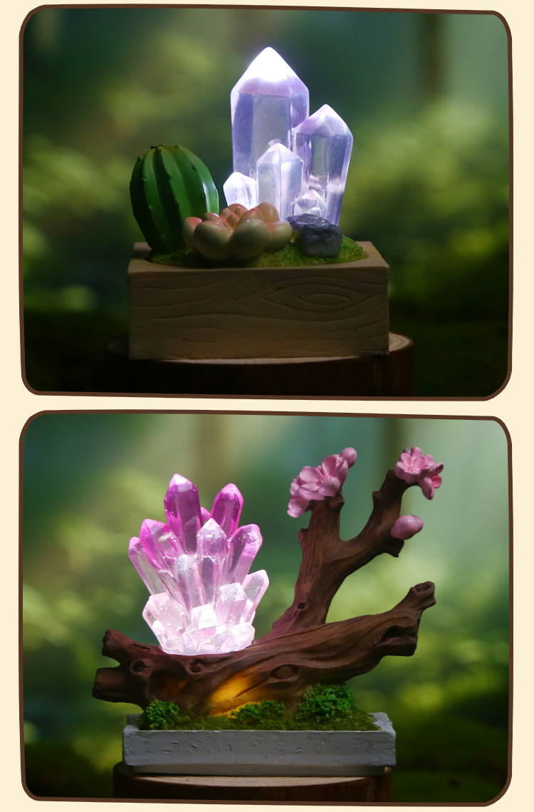Crystal Story Blind box Creative design: Crystal illuminated table ornaments in various styles, exquisite crystal blind box wholesale pic 13
