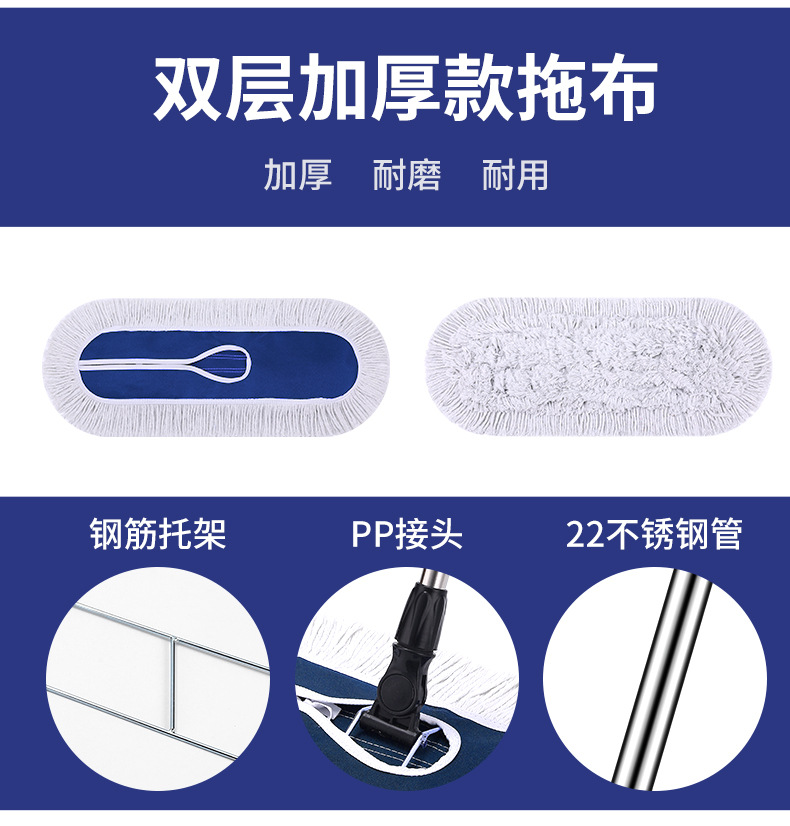 红黑耐脏平板拖把一拖净家用大号懒人拖布墩布拖地拖把布套式尘推详情17