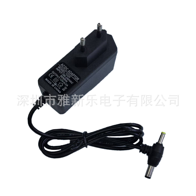 12V1AT head power adapter DVD/EVD dual-head adapter 12V1000MA with LED light foot safety pic 5