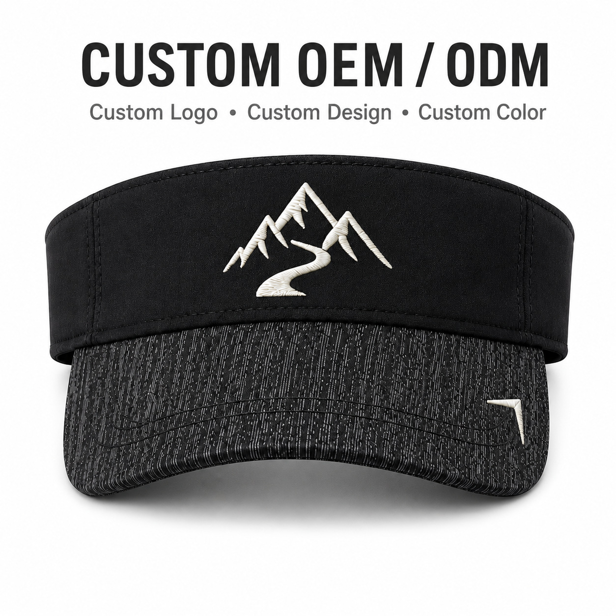 Customized logo printed sun protection headwear, summer outdoor running sports sun protection headwear manufacturer, cross-border trade pic 5