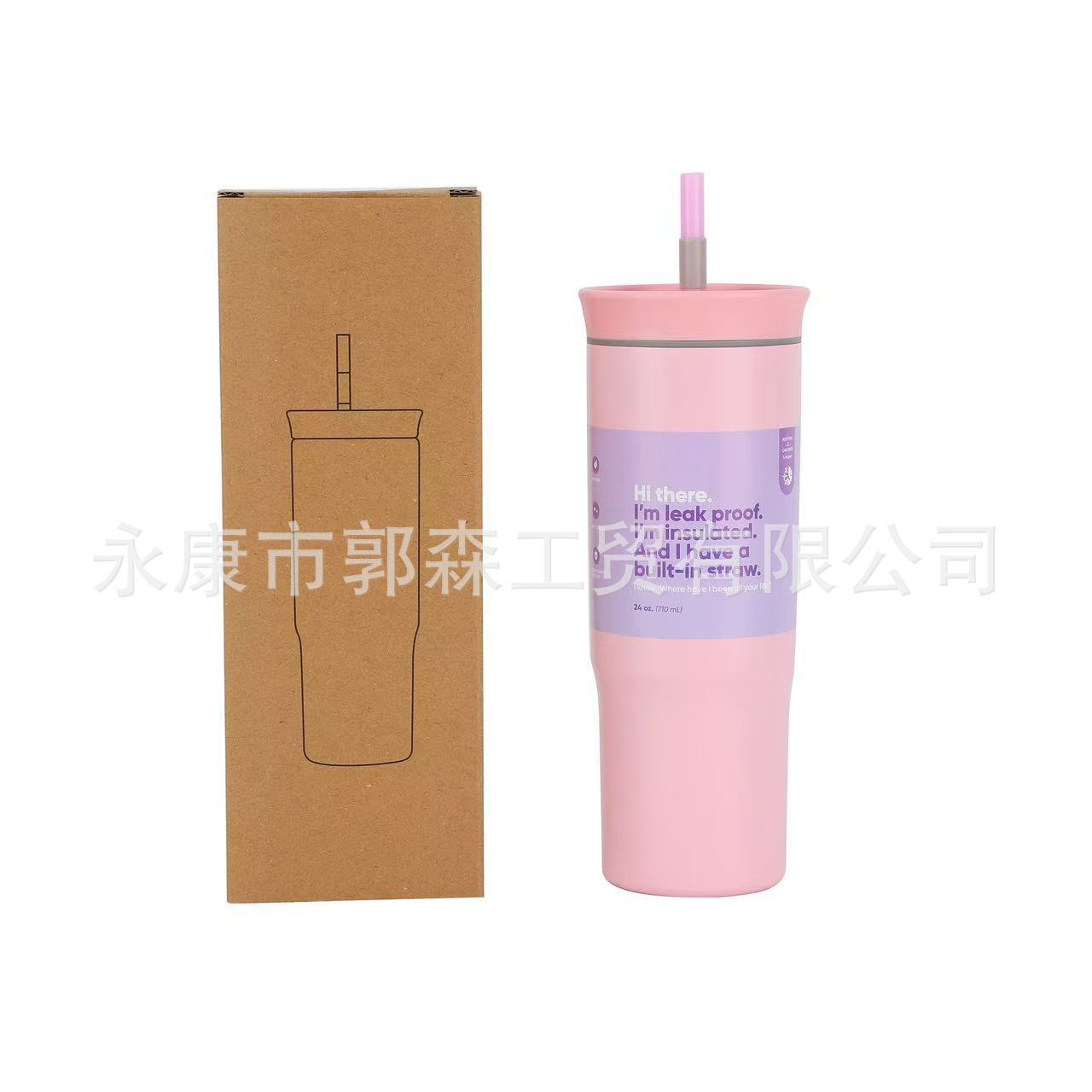 New cross-border 304 stainless steel insulated cup with handle, 40oz large capacity outdoor straw ice cube cup, daily necessities pic 19
