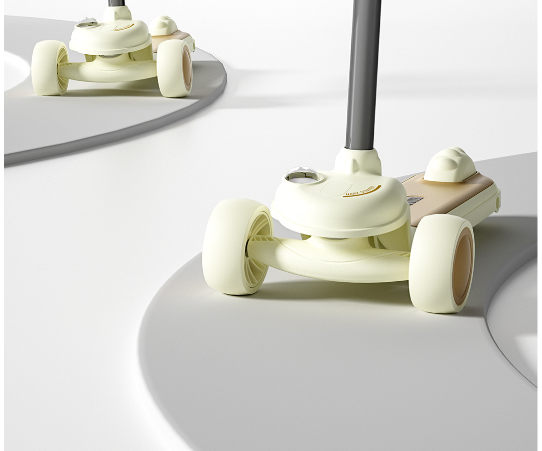 儿童滑板车三合一快拆可坐人滑轮车脚蹬闪光三轮车溜溜车滑步车详情9