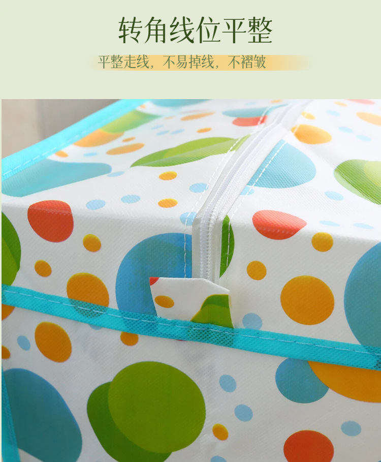 源头厂家大容量搬家袋加厚耐用无纺布袋家用棉被衣服收纳包手提打包袋详情6
