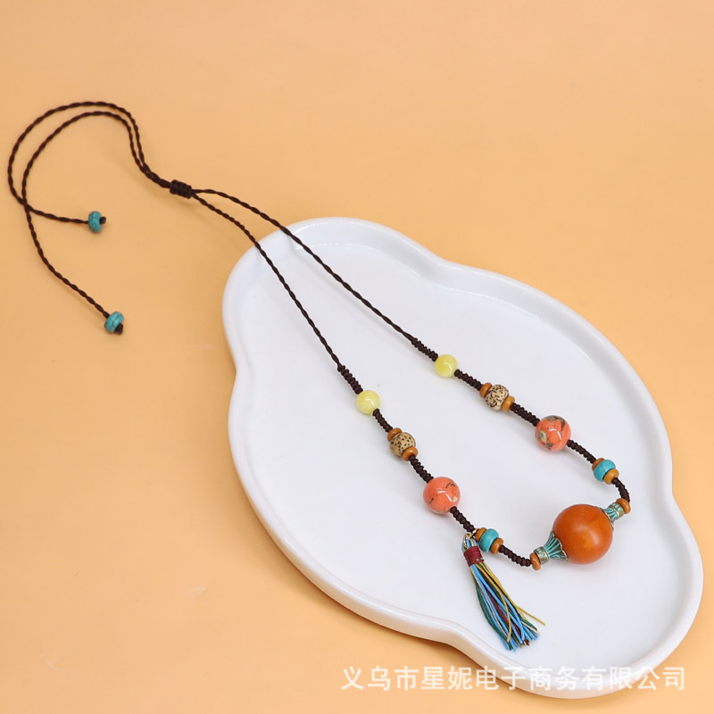 Ethnic style, Bohemian style, multi-treasure necklaces, cheongsams, cotton and linen clothes, accessories, collectibles, tassels, necklaces, best-selling wholesale items pic 16