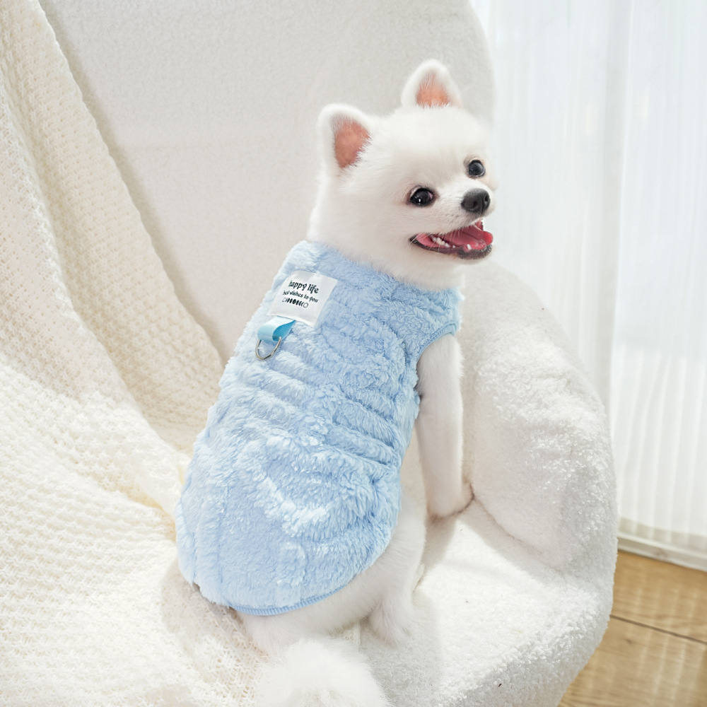 Ropa para perros invierno teddy by bears pomerania small dog mascotas otoño invierno plus peluche tracción peluche suministros para gatos pic 6