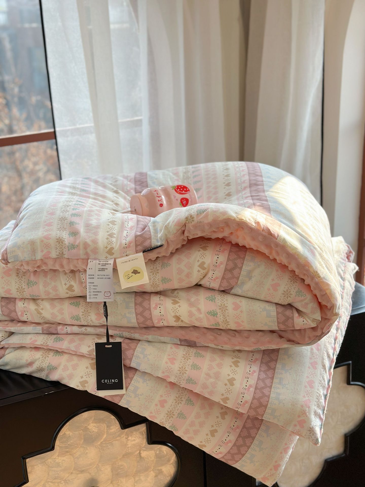 13372 All-cotton cartoon small floral print spring and autumn quilt soothing, bean quilt warm and fleece winter quilt core pic 88