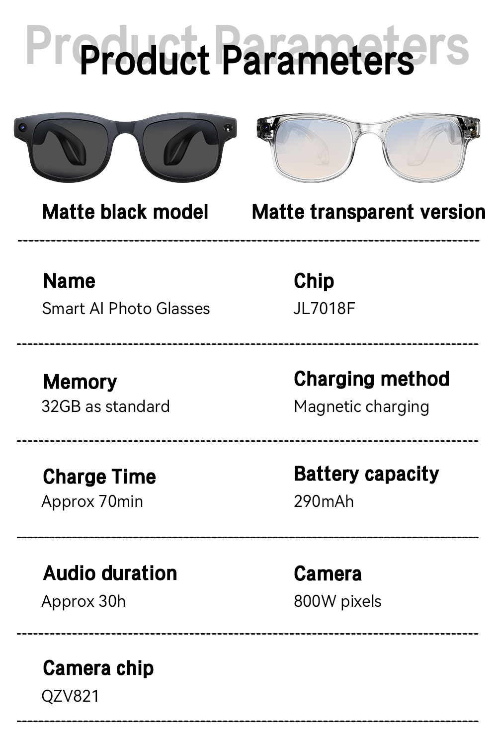 The cross-border G2 smart glasses feature 8-megapixel anti-shake for taking photos and videos, listening to music, cycling, Bluetooth, and real-time translation pic 17