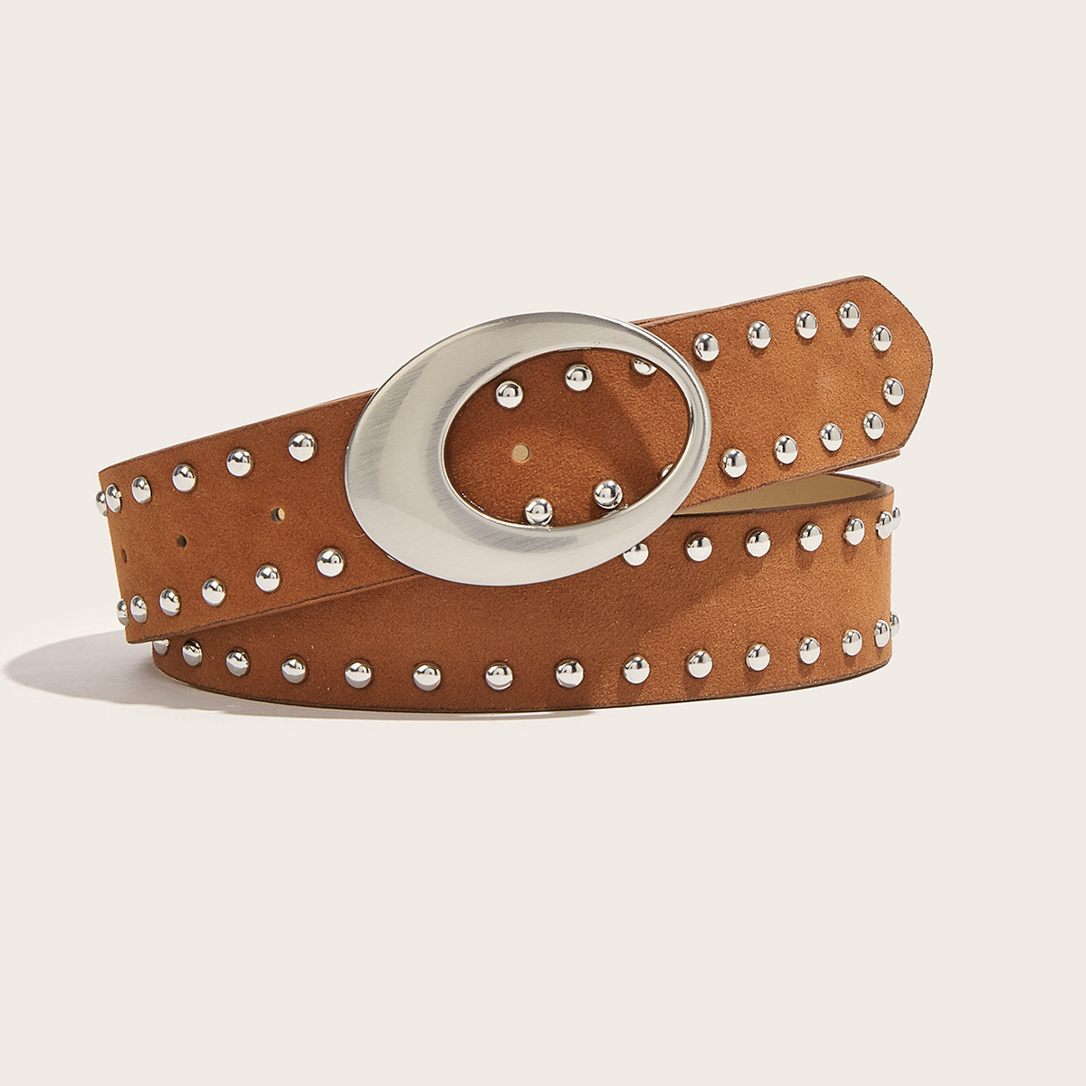 Retro Merade-style willow stud belt for women to slim the waist and look slimmer, paired with skirts for a stylish American hot girl style belt in stock pic 16