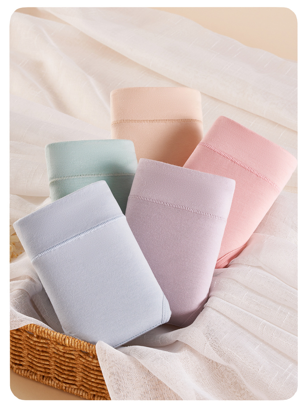 内裤纯棉a类棉女士秋冬透气抗菌裆中腰无痕大码女生少女式内裤头详情17