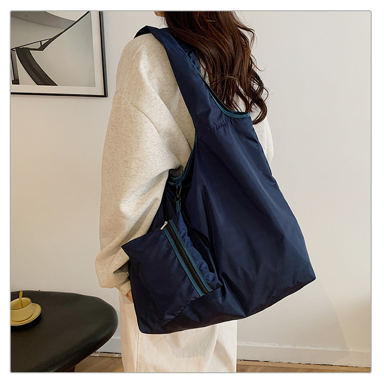 2026新款韩版折叠购物袋大容量收纳袋防水超市手提托特包环保布袋详情10