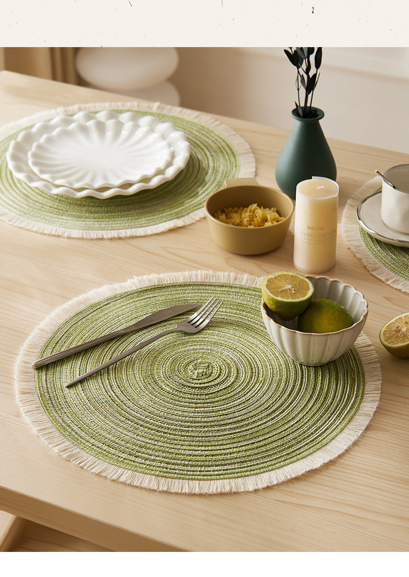 Amazon Nordic minimalist placemats, heat insulation and waterproof restaurant table MATS, home cup MATS, bowl and plate MATS, heat-resistant pot MATS pic 12