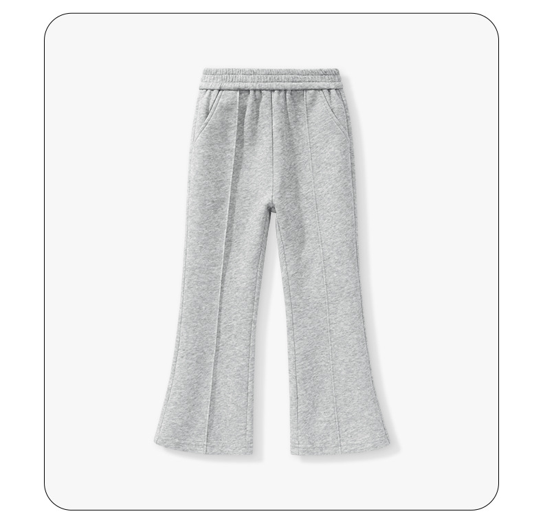 女童喇叭裤春秋款儿童纯色阔腿裤大童微喇长裤秋季新款女孩休闲裤详情10