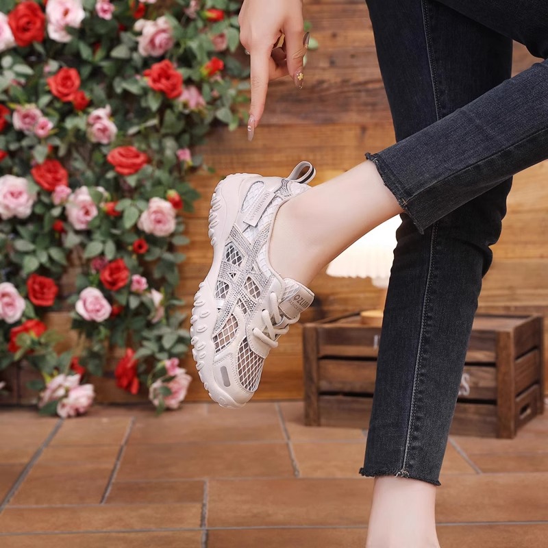 韩系网面系带小白鞋女2025夏季新款时尚百搭舒适运动休闲透气板鞋详情10