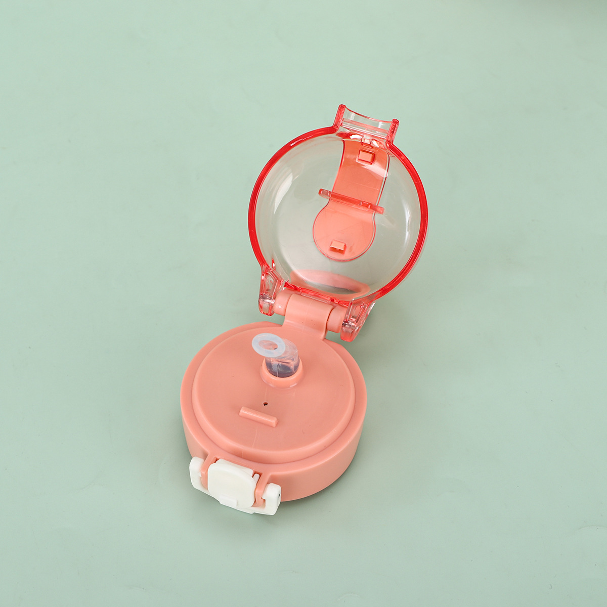 新款小容量黄色小鸭塑料杯夏季可爱学生吸管杯儿童背带子弹跳水壶详情9