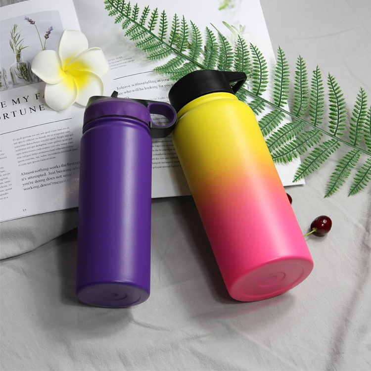 新款不锈钢双层真空保温杯太空壶带提手吸管户外便携大容量保温杯详情12