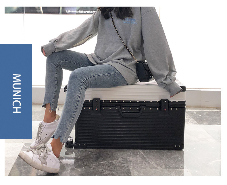 加厚大容量行李箱100寸铝框大号旅行箱女学生密码拉杆箱厂家直销详情17