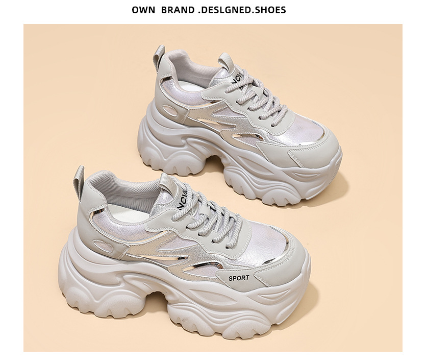Insole height-increasing dad shoes for women, Spring 2026 new style comfortable and versatile casual shoes for women, thick-soled sports shoes for women pic 14