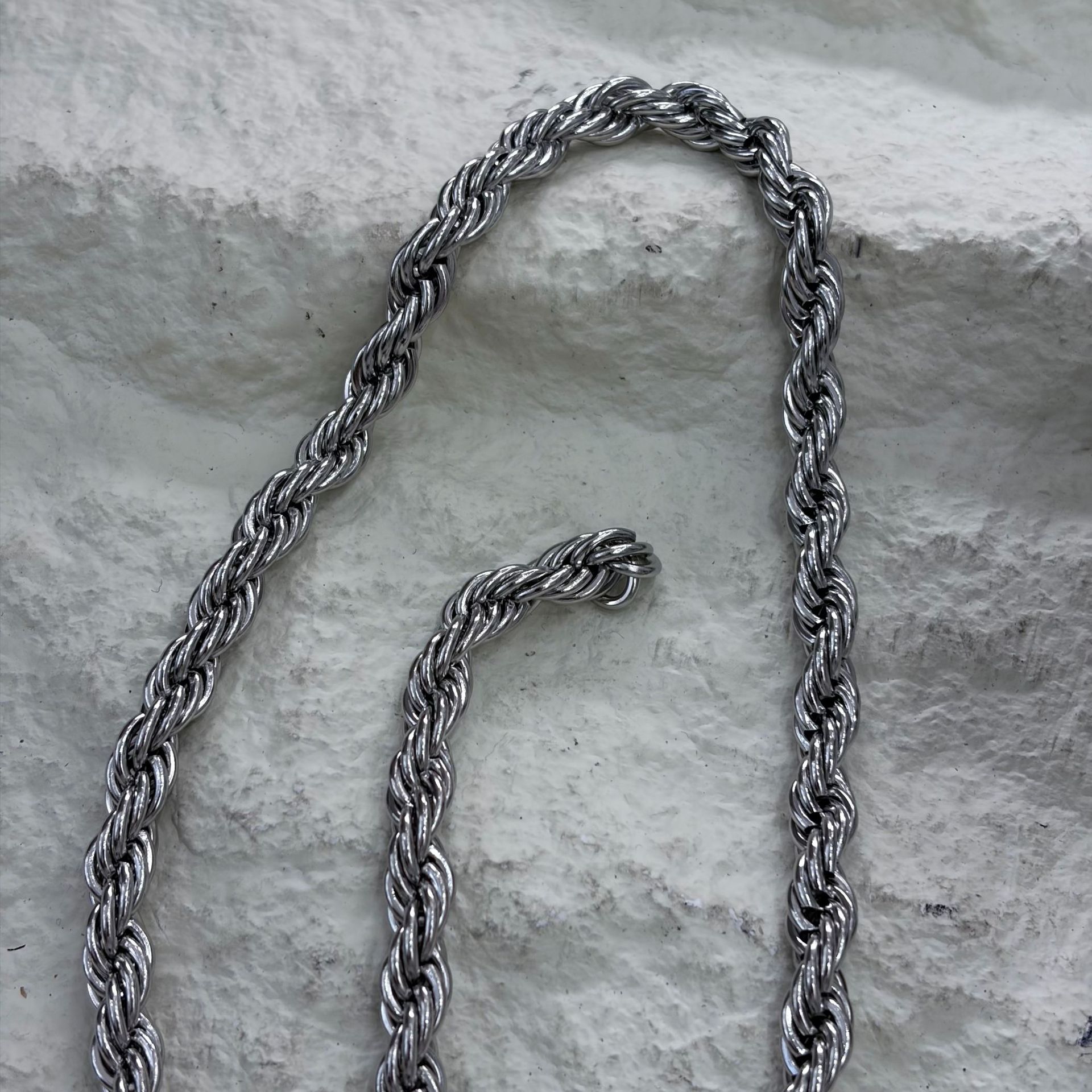 Metal twist chains, stainless steel twisted ropes, twist chains, jewelry accessories, bracelets, necklaces, semi-finished chains, multiple specifications pic 31