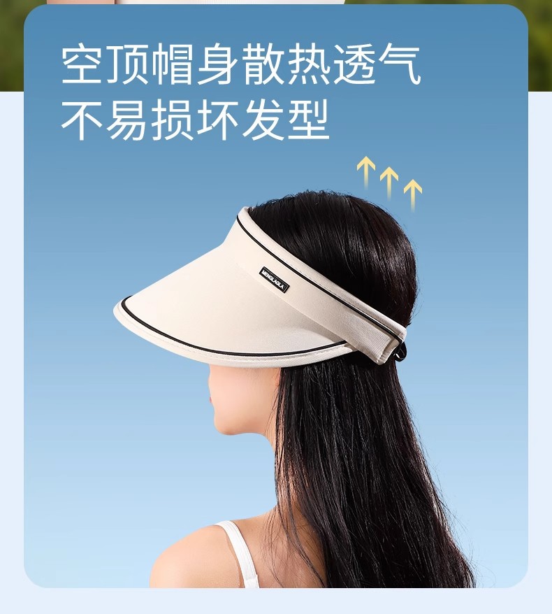 Brand [Sondona] Sun Hat [Free shipping for New customers 0.01] Summer Large brim Sun protection Hat New style UV Protection Sun hat with empty top pic 9