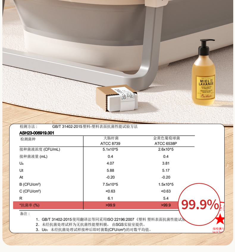 Xiaomuma baby bath tub, baby bath tub, foldable, sitting and lying, large household bath tub, one-piece delivery pic 16