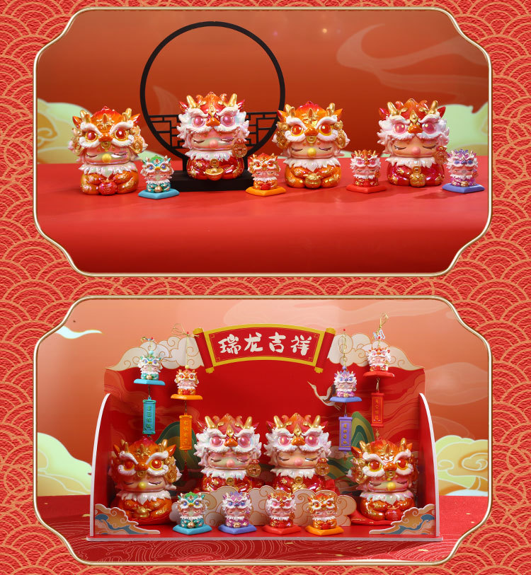 2024龙年新款国潮吉祥瑞龙春节礼物树脂工艺品招财摆件年终奖批发详情18