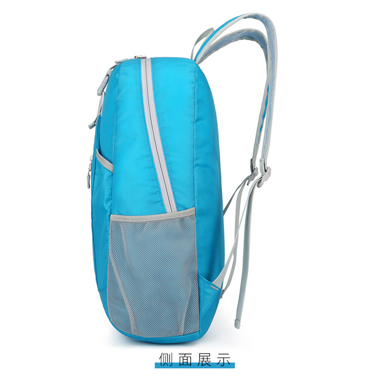 Wholesale of new cross-border outdoor folding bags with logo printing, hiking bags, water-resistant backpacks, and backpacks pic 29