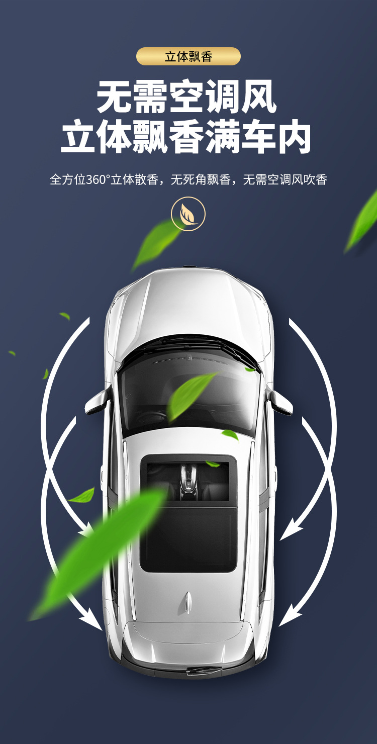 Solar-powered car aroma diffuser perfume, car center console, helicopter, aircraft ornament, 2024 new style decoration, interior decoration pic 13