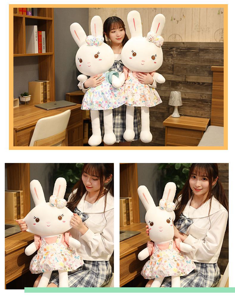 毛绒玩具兔子大可爱女孩礼物儿童小白兔玩偶公仔睡觉抱抱枕布娃娃详情16