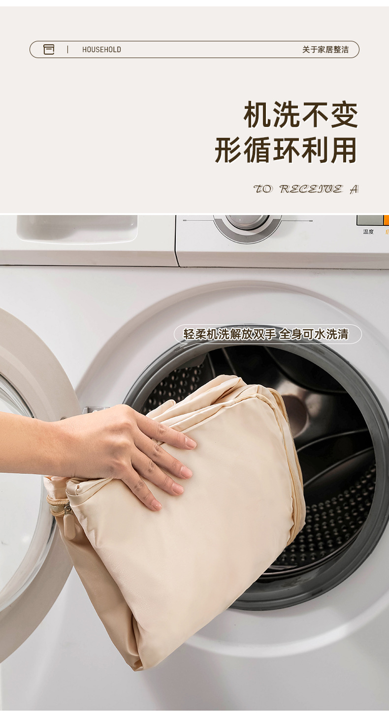 新款斜纹布大号衣物收纳袋旅行压缩整理袋搬家棉被收纳袋机械压缩设备详情3