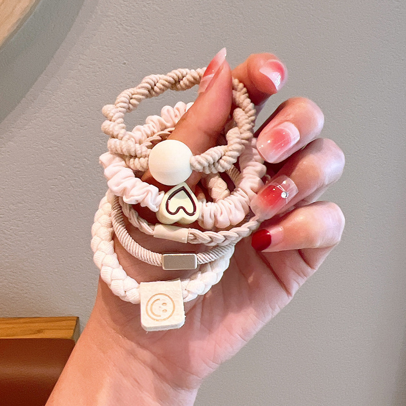 High-elasticity and durable leather band, simple and elegant for women, high ponytail hair tie, high-end look, 2023 new style hair tie pic 11