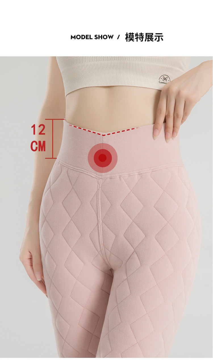 羊毛保暖裤女外穿秋裤冬季加绒加厚打底裤高腰东北特厚羊羔绒棉裤详情15