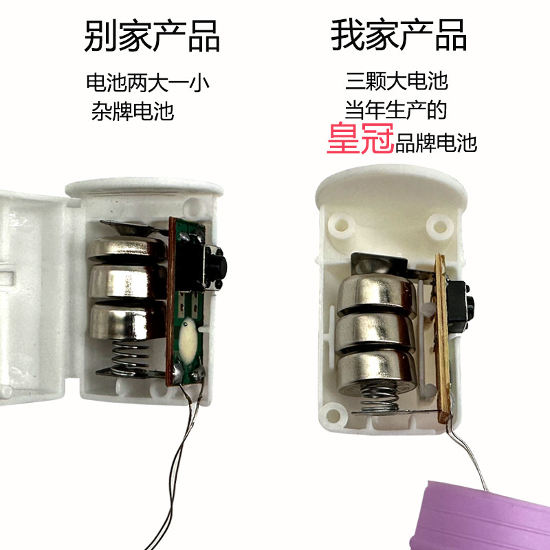 跨境新品减压派对圣诞节印花LED发光管pop tube灯管伸缩管批发详情3