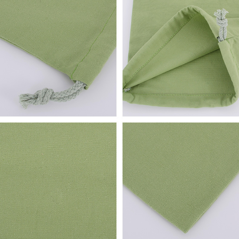 Wholesale and in-stock white drawstring cotton drawstring bags, blank eco-friendly gift packaging, storage canvas drawstring bags pic 51