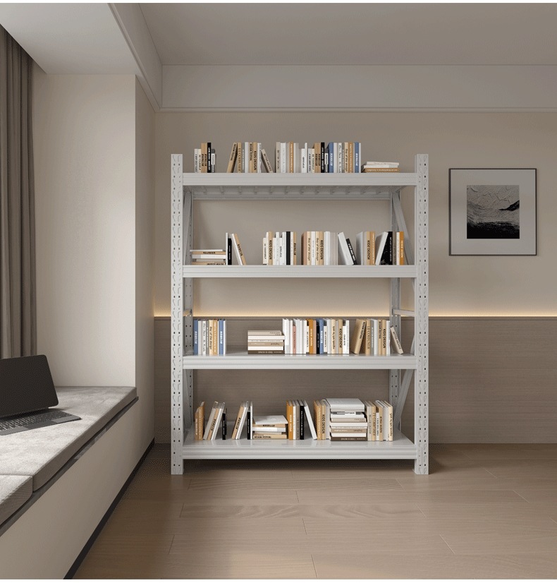 伊美货架300KG蓝色承重工厂金属多层置物架加厚拆卸仓库仓储货架详情16