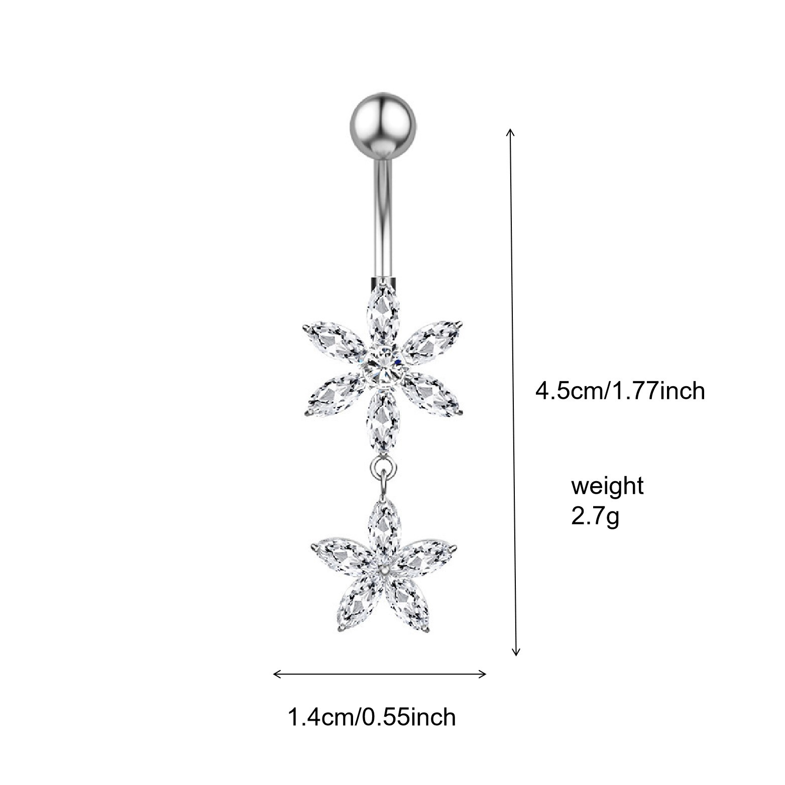 人体穿刺饰品肚脐钉跨境热卖肚脐环欧美经典肚脐扣批发厂家脐钉详情28