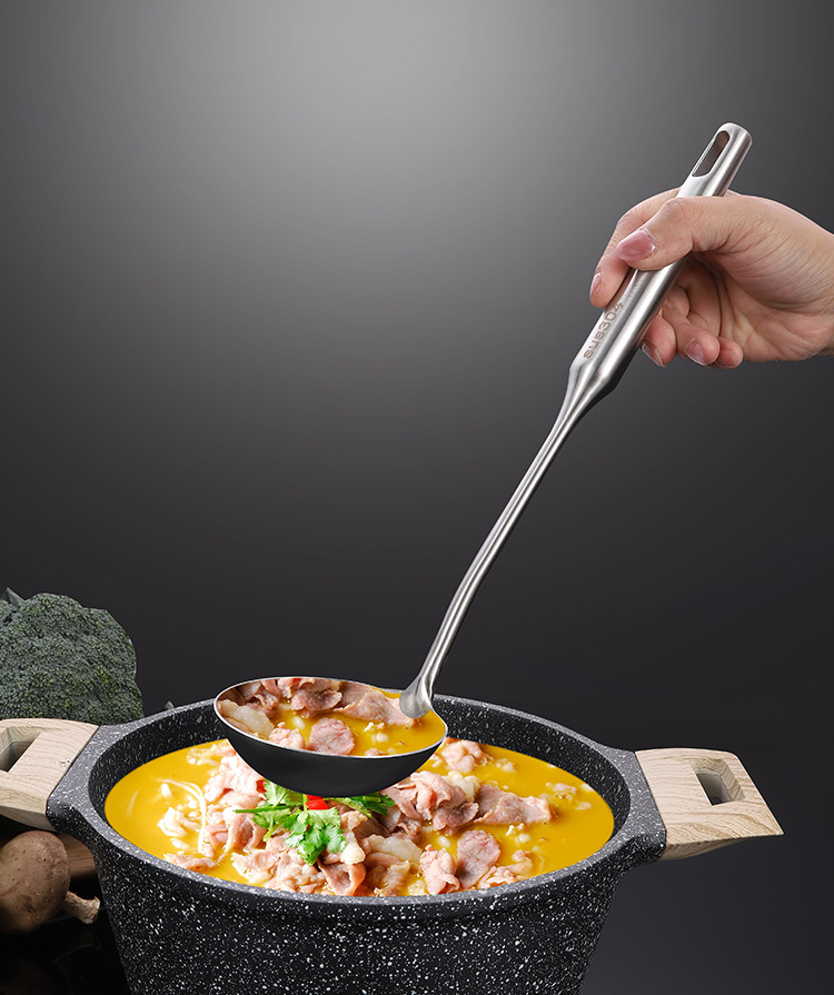 304不锈钢厨具加厚厨房工具家用锅铲漏勺汤勺煎铲面捞烹饪用具详情17