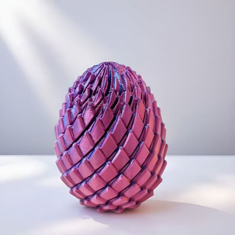 可变形3d打印史莱姆球创意扭扭手指解压新款龙蛋旋转变形模型玩具详情15