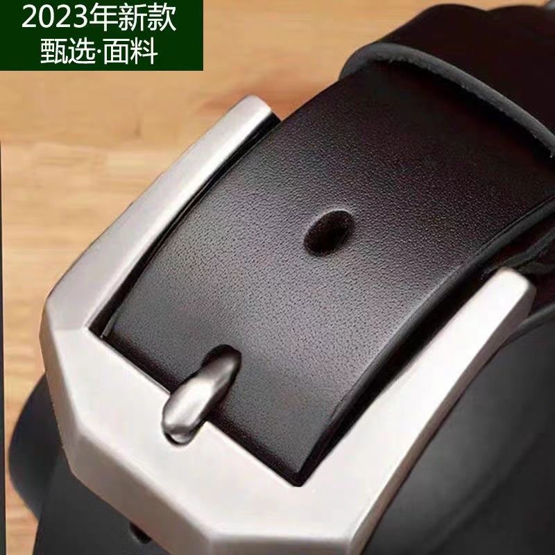 厂家批发男士真皮针扣腰带复古休闲牛皮牛仔裤配饰时尚潮流男款腰带详情15