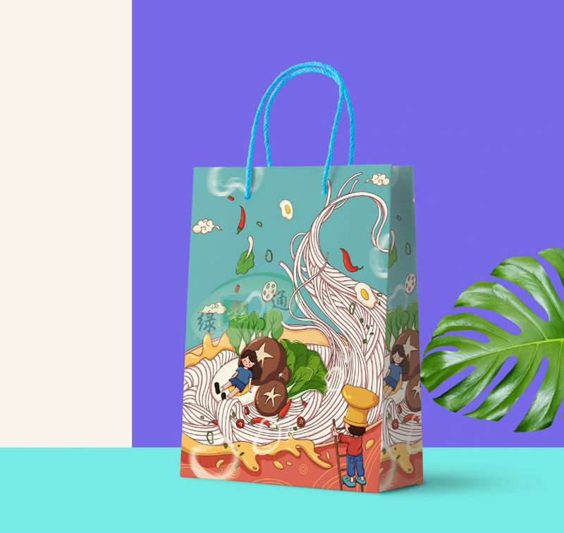 Customized paper bags, printed logo gift bags, corporate advertising handbags, clothing shopping bags, takeout snack bags, custom-made pic 43