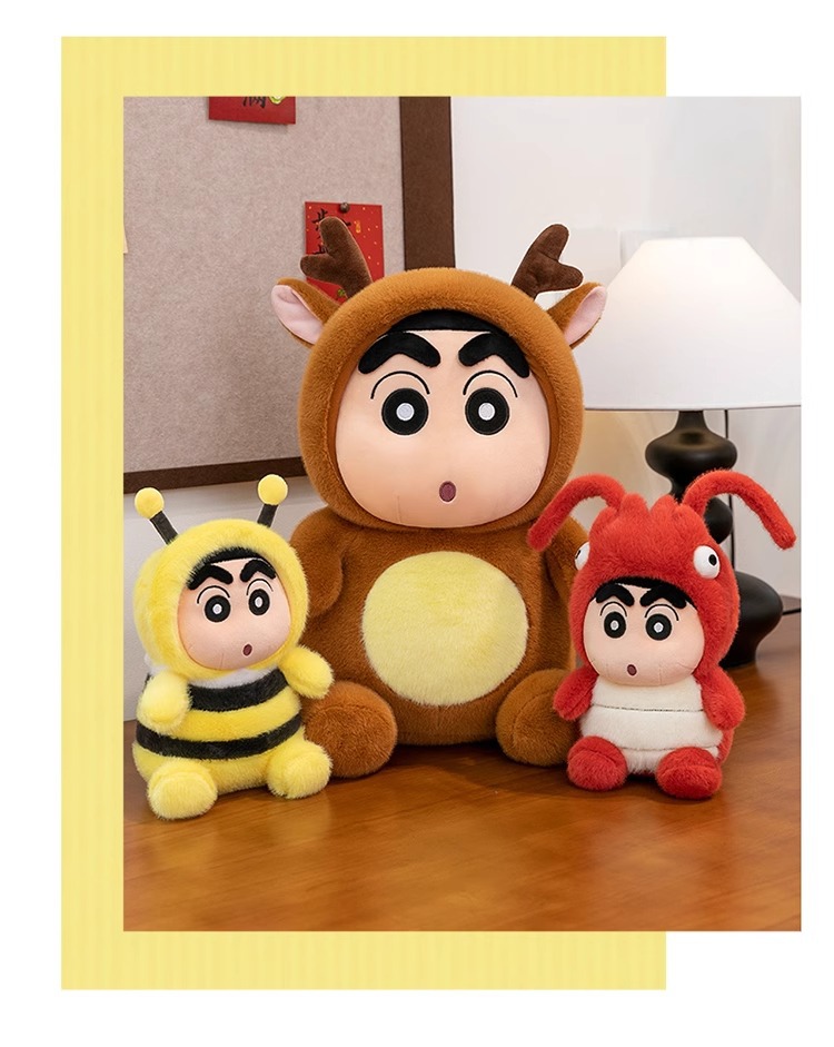Authentic Crayon Shin-chan plush toy, maid Shin-chan doll, funny lullaby doll, pillow doll, birthday gift pic 12