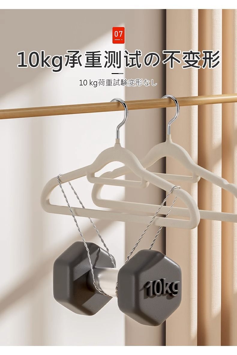 植绒衣架家用挂衣无痕防肩角防滑不起包撑子整理师干湿两用批发详情10